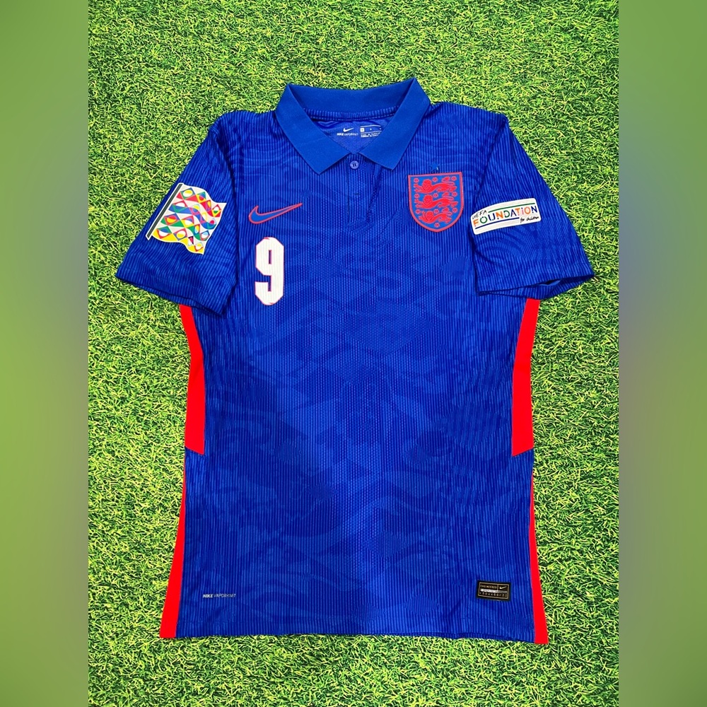 Men's Authentic Nike England Away Jersey 2020-2022 With Kane 9 Printing